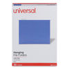 UNV14116 - Deluxe Bright Color Hanging File Folders, Letter Size, 1/5-Cut Tabs, Blue, 25/Box