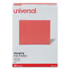 UNV14118 - Deluxe Bright Color Hanging File Folders, Letter Size, 1/5-Cut Tabs, Red, 25/Box