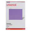 UNV14120 - Deluxe Bright Color Hanging File Folders, Letter Size, 1/5-Cut Tabs, Violet, 25/Box