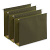 UNV14143 - Box Bottom Hanging File Folders, 3" Capacity, Letter Size, 1/5-Cut Tabs, Standard Green, 25/Box