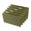 UNV14151 - Box Bottom Hanging File Folders, 1" Capacity, Legal Size, 1/5-Cut Tabs, Standard Green, 25/Box