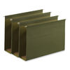 UNV14153 - Box Bottom Hanging File Folders, 3" Capacity, Legal Size, 1/5-Cut Tabs, Standard Green, 25/Box