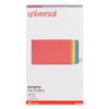 UNV14221 - Deluxe Bright Color Hanging File Folders, Legal Size, 1/5-Cut Tabs, Assorted Colors, 25/Box