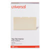 UNV15213 - Interior File Folders, 1/3-Cut Tabs: Assorted, Legal Size, 9.5-pt Manila, 100/Box