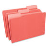 UNV15303 - Interior File Folders, 1/3-Cut Tabs: Assorted, Legal Size, 11-pt Stock, Red, 100/Box