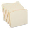 UNV16115 - Double-Ply Top Tab Manila File Folders, 1/5-Cut Tabs: Assorted, Letter Size, 0.75" Expansion, Manila, 100/Box