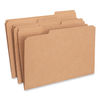 UNV16143 - Reinforced Kraft Top Tab File Folders, 1/3-Cut Tabs: Assorted, Legal Size, 0.75" Expansion, Brown, 100/Box