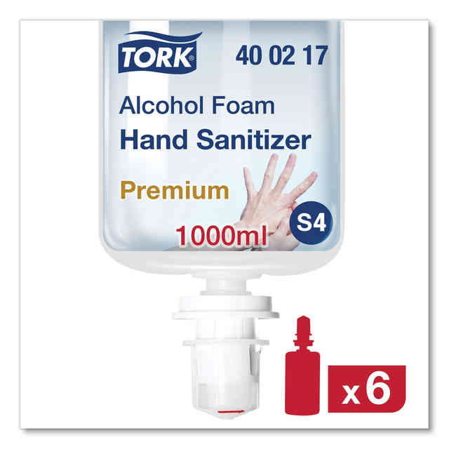 Premium Alcohol Foam Hand Sanitizer by Tork® TRK400217