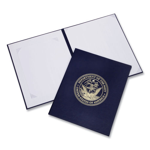 AWARD CERTIFICATE BINDER, W/O SEAL, NAVY BLUE