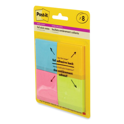 Post it Super Sticky Full Stick Notes 3 x 3 Electric Yellow 25 Sheets Per  Pad Pack Of 12 Pads - Office Depot