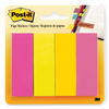 MMM6714AU - Page Flag Markers, Assorted Brights, 50 Flags/Pad, 4 Pads/Pack