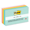 MMM655AST - Original Pads in Beachside Cafe Collection Colors, 3" x 5", 100 Sheets/Pad, 5 Pads/Pack