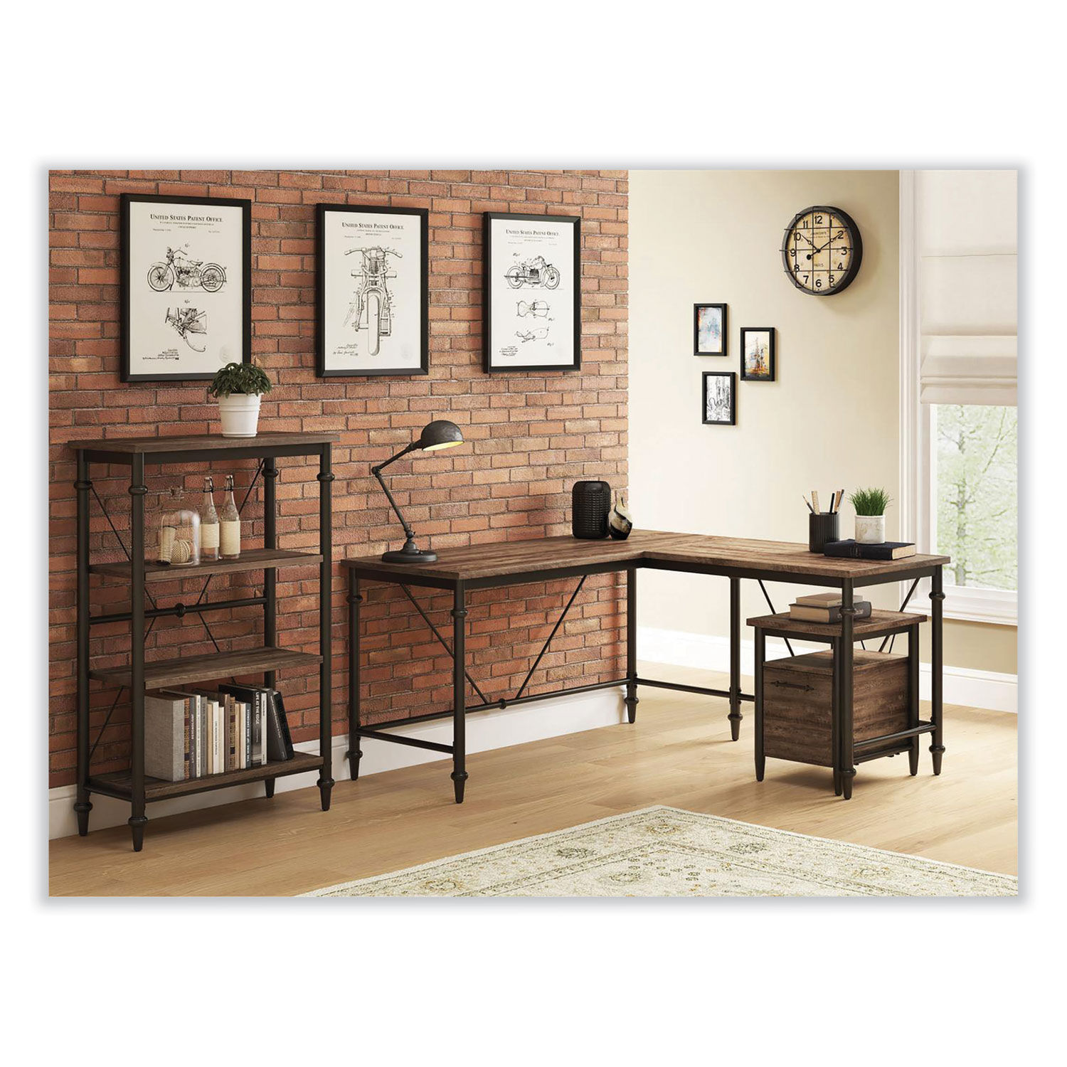 Breslyn LShaped Desk with Integrated Power Management by Thomasville