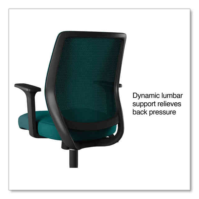 Union & Scale Essentials Mesh Back Fabric Task Chair - Black