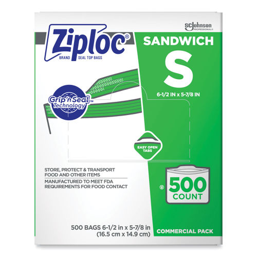 Ziploc Resealable Sandwich Bags - SJN682255 