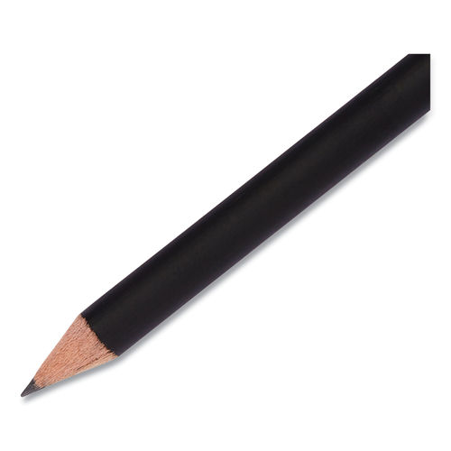 Paper Mate 2254 Mirado Black Warrior Woodcase Pencil, HB #2, Black Matte  Barrel, Dozen 