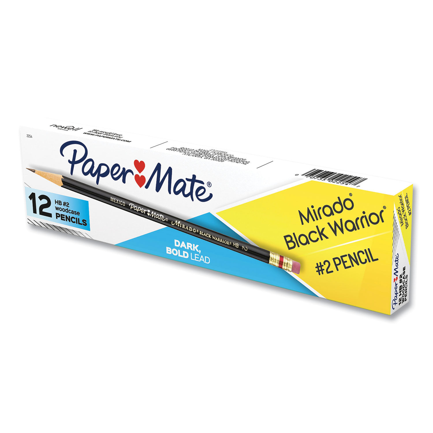 Paper Mate Mirado Black Warrior Wood Pencils 2 Lead Black Barrel Pack Of 8  Pencils - Office Depot