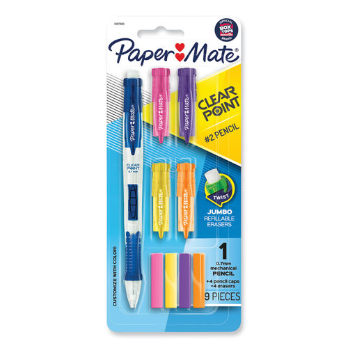 Paper Mate® Clear Point Mechanical Pencil, 0.7 mm, Blue Barrel