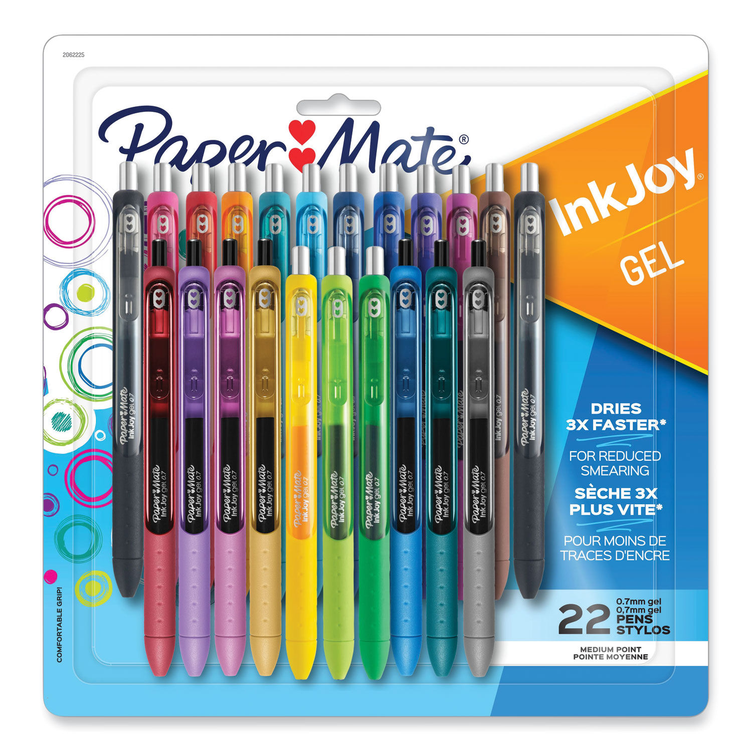 Pilot G2 Retractable Brilliant Metallic Gel Ink Pens in Assorted