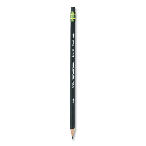 Ticonderoga Pencils 2 Soft Lead Black Barrel Box Of 12 - Office Depot