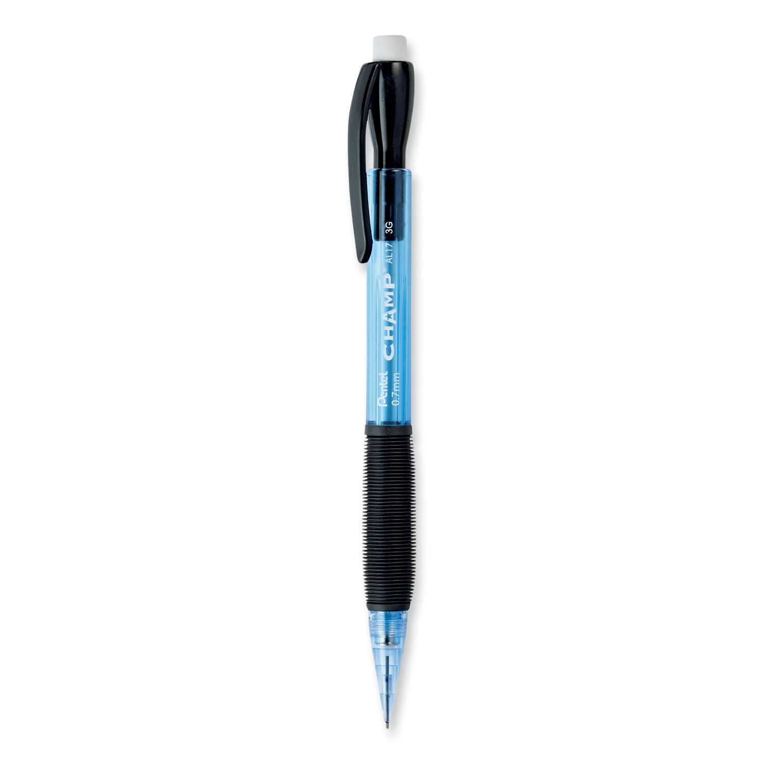 Pentel Quicker Clicker Mechanical Pencil 0.5 mm Transparent Blue - Office  Depot