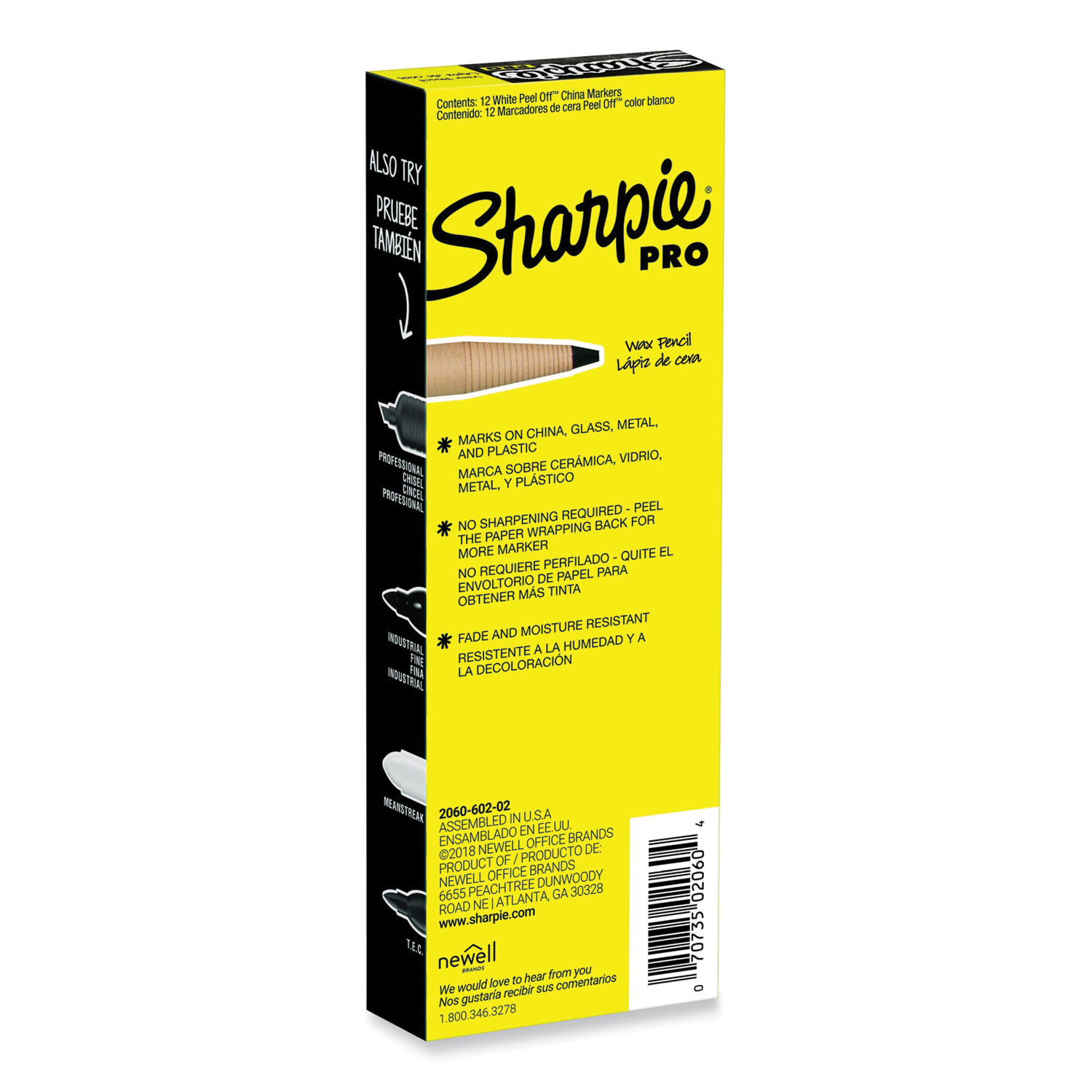 Sharpie Peel Off China Markers White Pack Of 12 - Office Depot