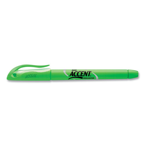 Sharpie Accent Pocket Style Highlighter Chisel Tip Fluorescent Green Dozen