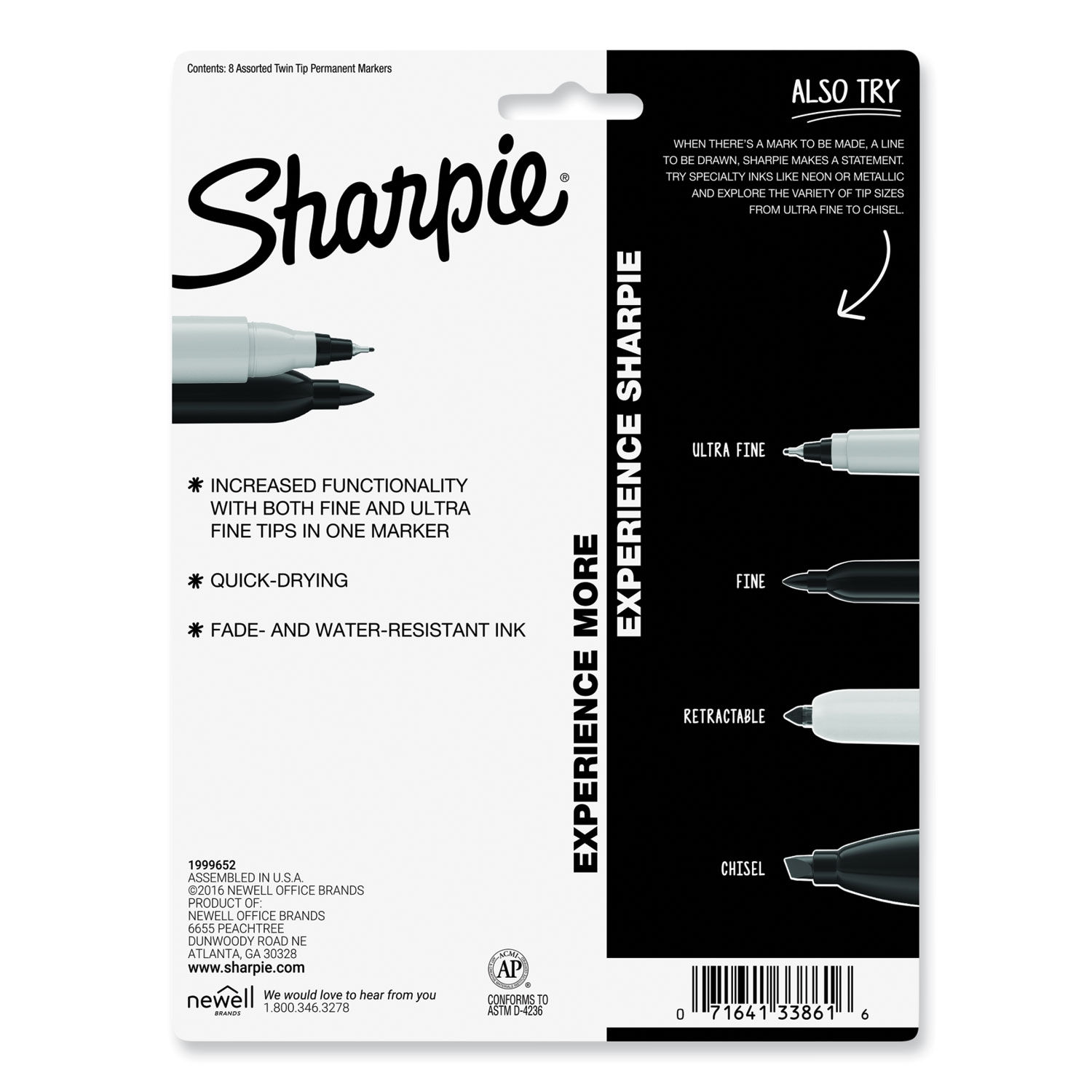 Twin-Tip Permanent Marker by Sharpie® SAN33861PP