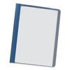 UNV57122 - Clear Front Report Cover, Prong Fastener, 0.5" Capacity, 8.5 x 11, Clear/Dark Blue, 25/Box