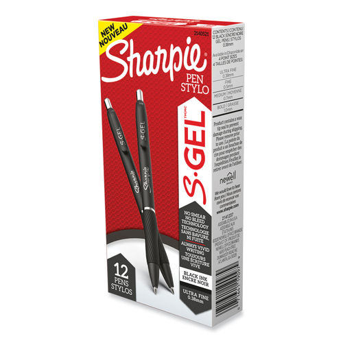 Sharpie® S-Gel™ Comfort Grip Gel Pens - Black, 2 pk - Fred Meyer