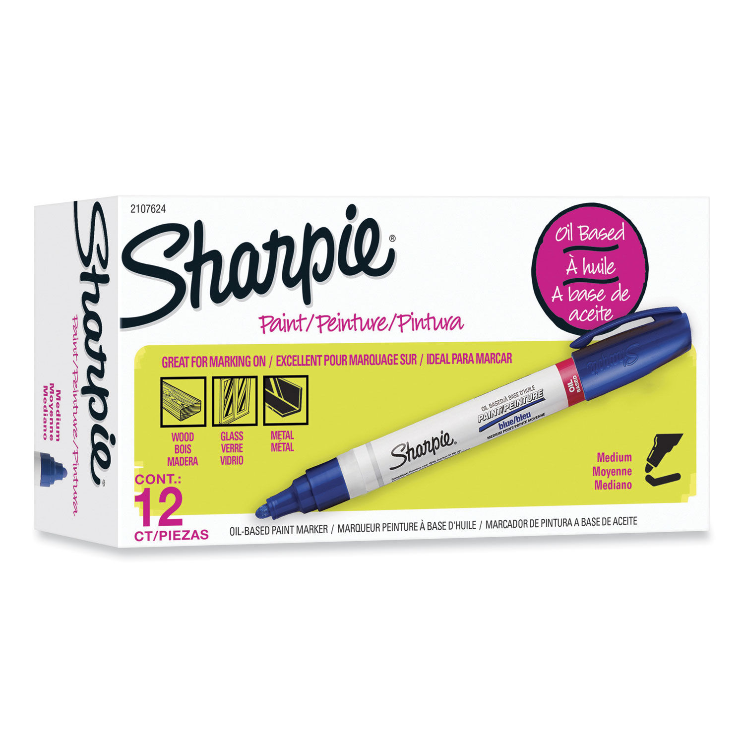 Sharpie Paint Markers Medium Point Yellow - Office Depot