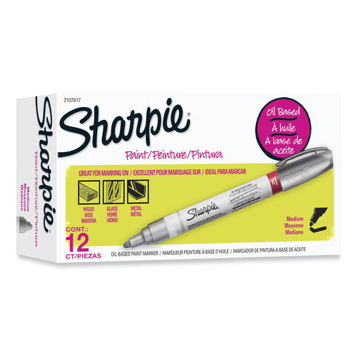 SHARPIE: Medium Point Oil-based Paint Marker (Metallic Silver)