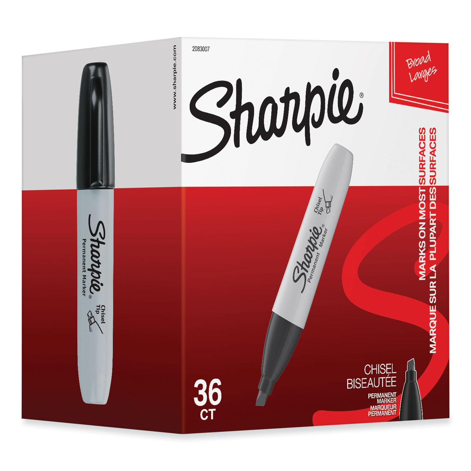 Sharpie Permanent Fine Point Markers Red Pack Of 36 - Office Depot