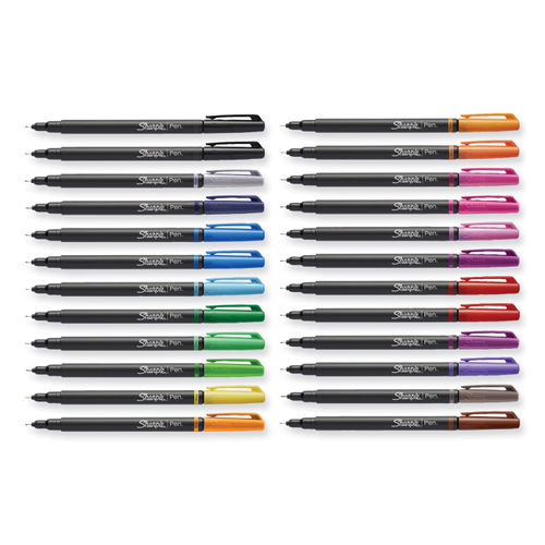 Sharpie Art Pen, Assorted Ink, Fine Point, 24/Pack (SAN1983967)