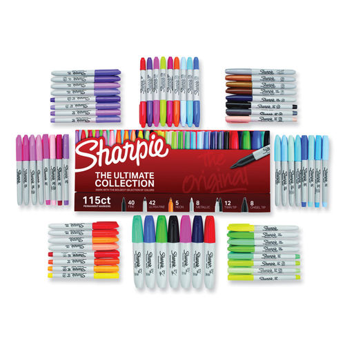 Sharpie Twin Tip Permanent Markers Assorted Basic Colors Pack Of 4 - Office  Depot