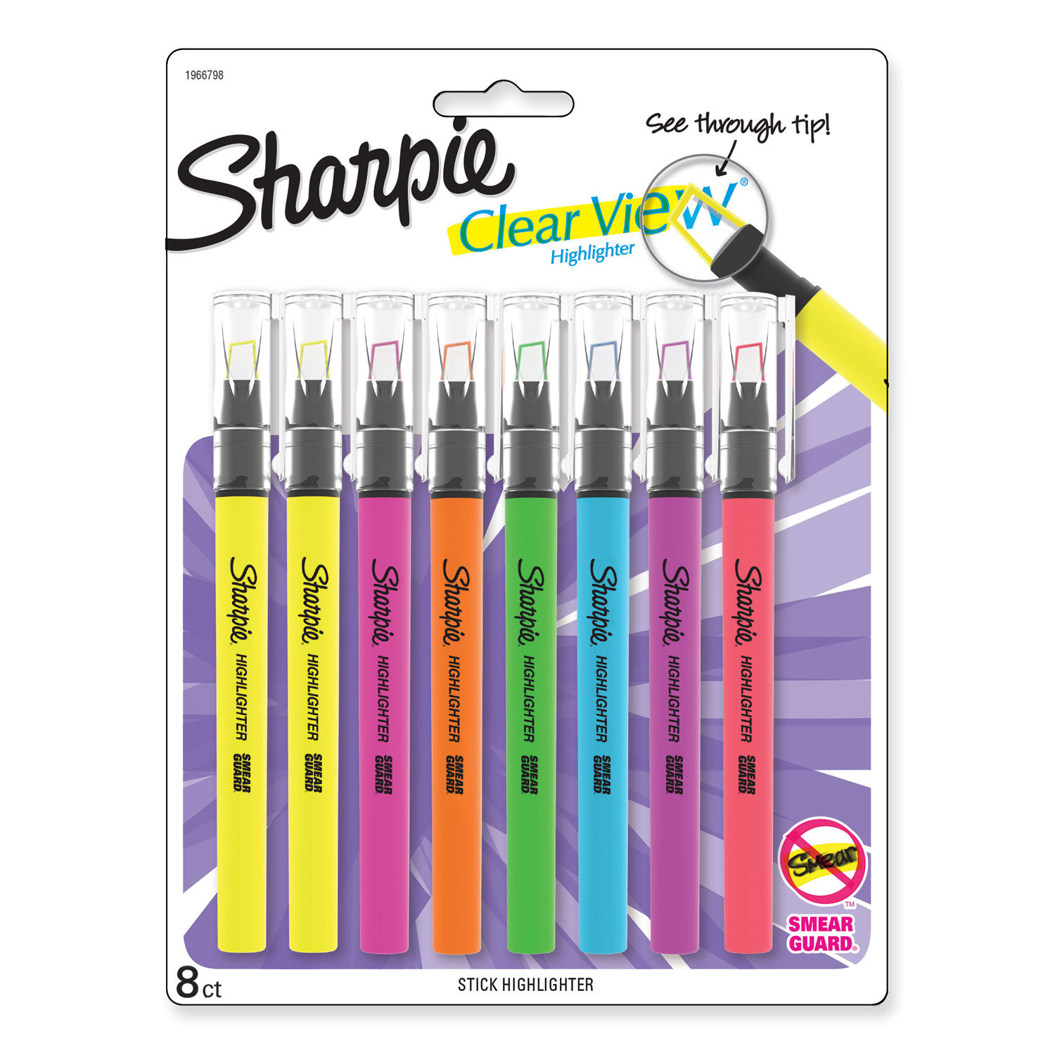 Sharpie Clear View Highlighters Yellow Pack Of 3 - Office Depot