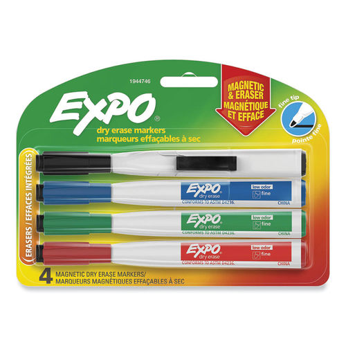 Logo 4 Pack Dry Erase Bullet Tip Markers