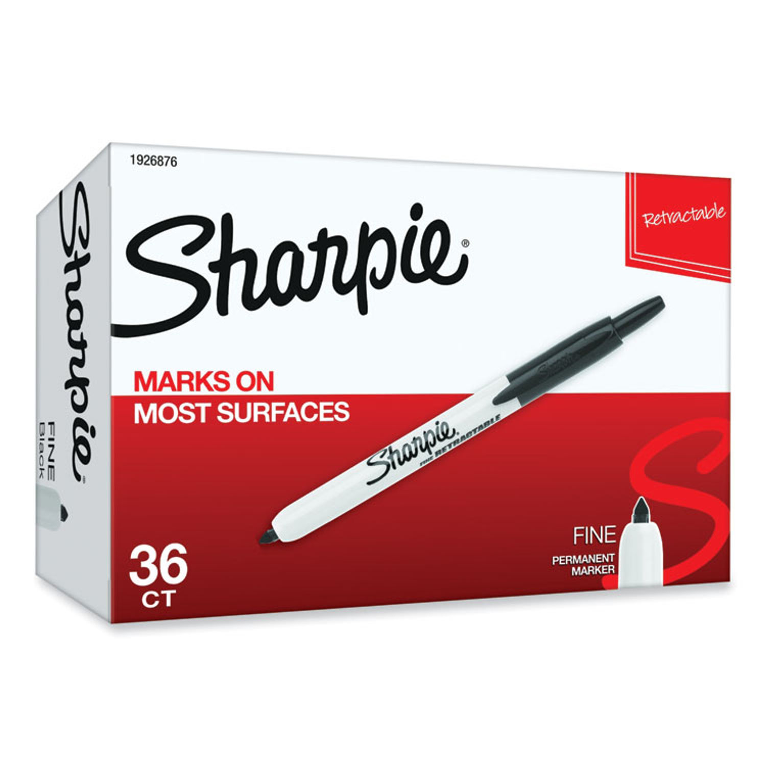 Sharpie Retractable Permanent Markers Fine Point Assorted Box Of