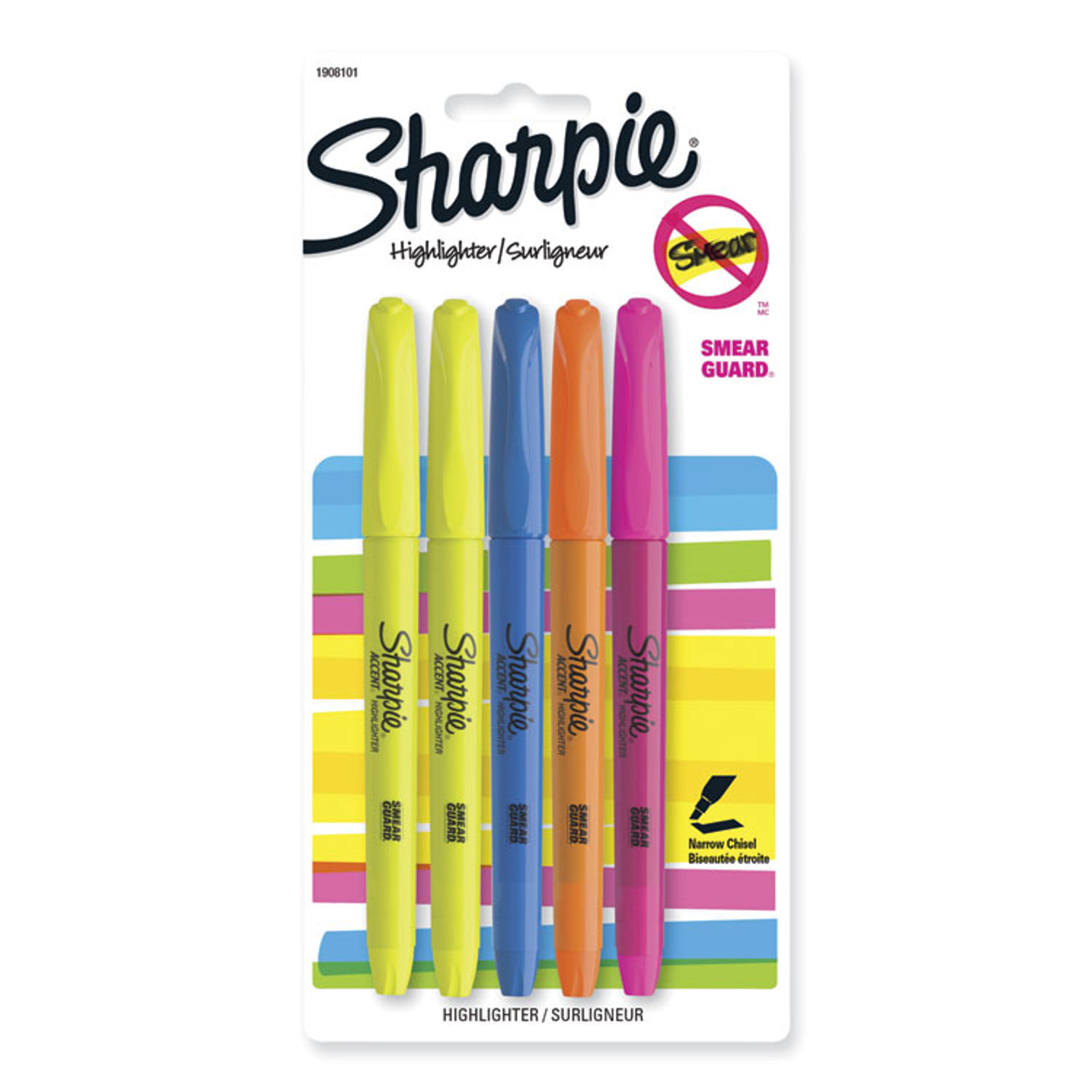 Sharpie Accent, Highlighters, Assorted Colors, 24 Pack