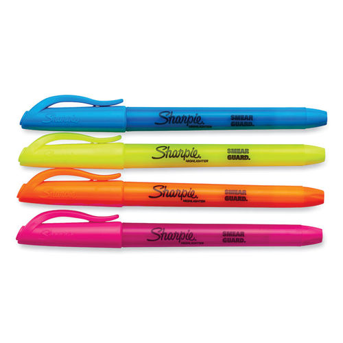 Sharpie Pocket Style Highlighters, Chisel Tip, Assorted Colors, Dozen