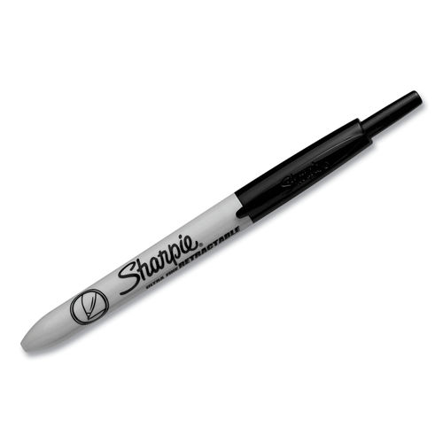  Sharpie Permanent Marker, Retractable Fine Tip - Black :  Office Products