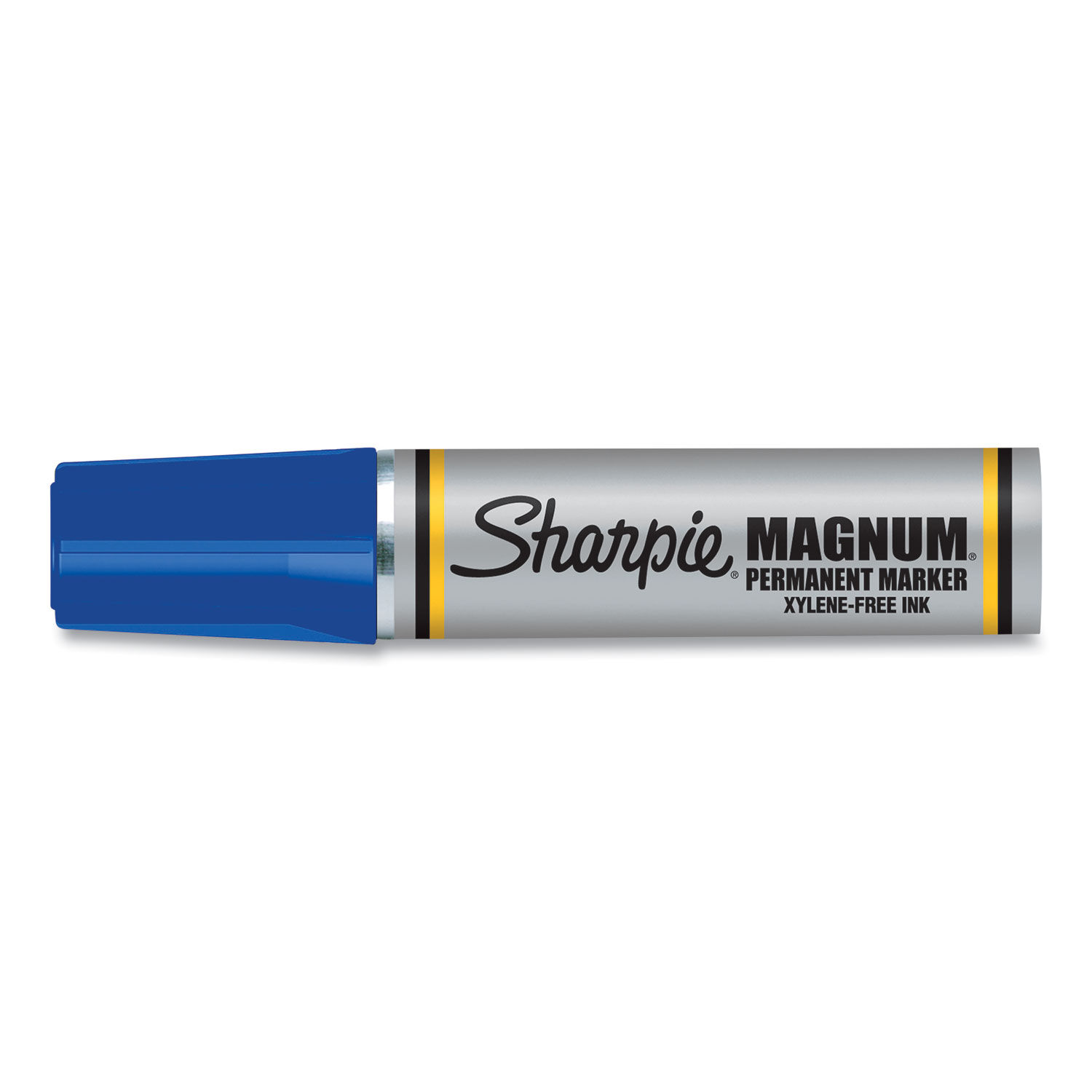 12 Sharpie Magnum Permanent Blue Markers, 3/4-inch Felt Chisel Tip