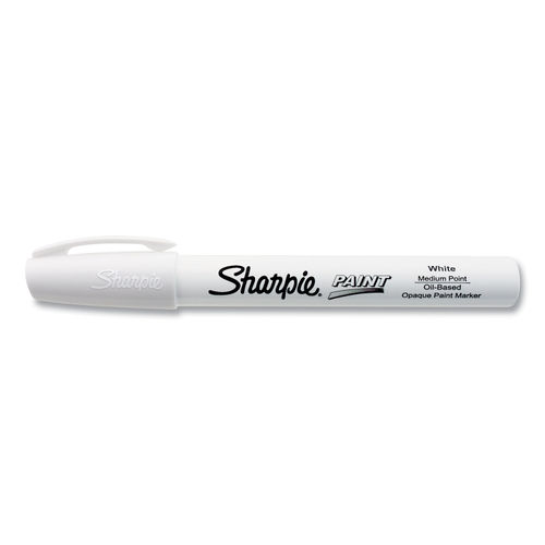 Sharpie Permanent Paint Marker Medium Bullet Tip White Dozen