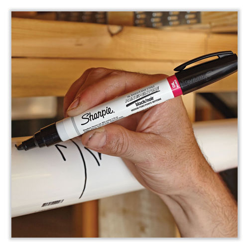 Sharpie Permanent Paint Marker, Medium Bullet Tip, Red (SAN35550)