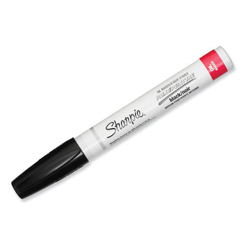 Ofc-p Oil-Based Permanent Paint Marker Pen,Medium Tip,Black,Pack of 2
