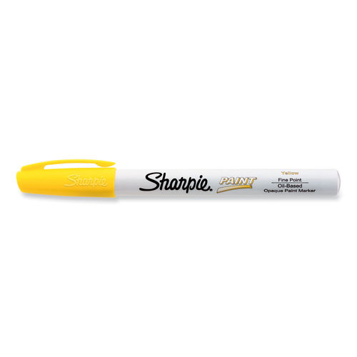 Permanent Paint Marker, Fine Bullet Tip, Yellow