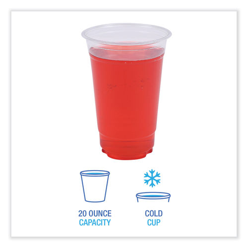 Boardwalk 12 oz. Clear Disposable Plastic Cups, Cold Drinks, PET