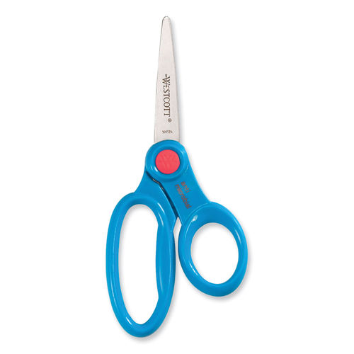 Staples 5 Kids Blunt Tip Stainless Steel Scissors, Straight Handle