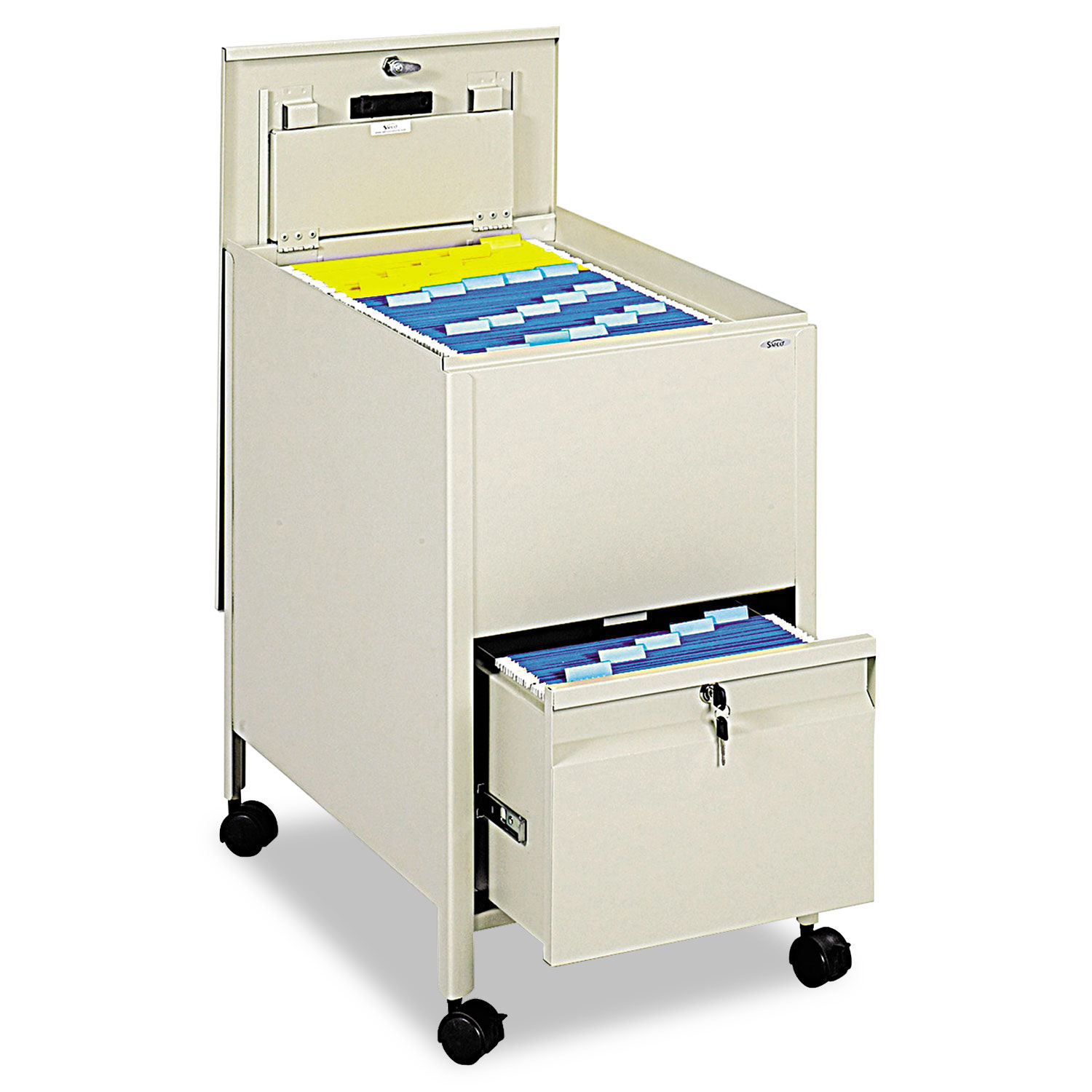 Locking Mobile Tub File With Drawer by Safco® SAF5364PT ...