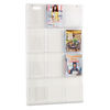 SAF5602CL - Reveal Clear Literature Displays, 12 Compartments, 30w x 2d x 49h, Clear